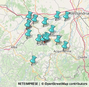 Mappa Via Cav. Ottavio Riccadonna, 14053 Canelli AT, Italia (11.68063)