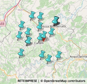 Mappa Via Cav. Ottavio Riccadonna, 14053 Canelli AT, Italia (6.57053)
