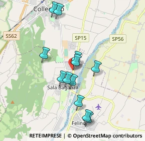 Mappa Via 43038, 43038 Sala Baganza PR, Italia (1.7225)