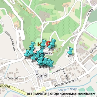 Mappa Via Castello, 14053 Canelli AT, Italia (0.17407)