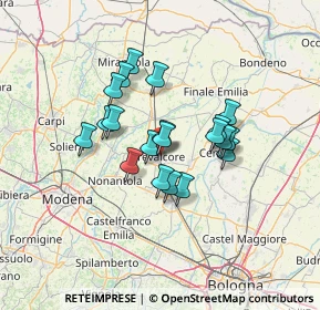 Mappa 40014 Crevalcore BO, Italia (10.27)