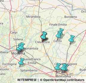 Mappa 40014 Crevalcore BO, Italia (16.02923)