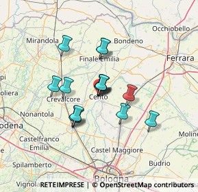 Mappa Via Aroldo Bonzagni, 44042 Cento FE, Italia (9.82467)