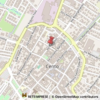 Mappa Via Ugo Bassi, 66/1, 44042 Cento, Ferrara (Emilia Romagna)