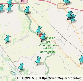 Mappa Via del Primaro, 44124 Marrara FE, Italia (6.7135)