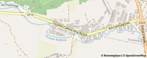 Mappa Piobesi d'Alba