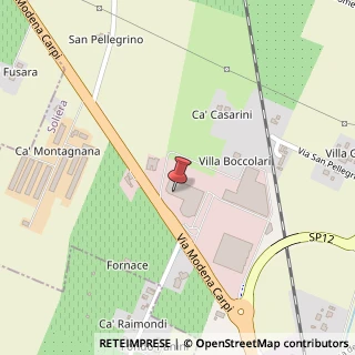 Mappa Via Modena - Capri, 348, 41019 Soliera, Modena (Emilia Romagna)