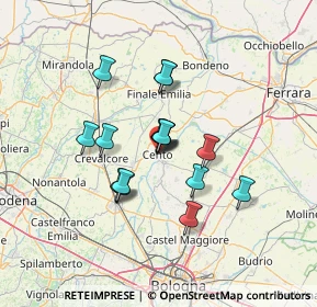 Mappa Viale Falzoni Gallerani, 44042 Cento FE, Italia (10.25313)