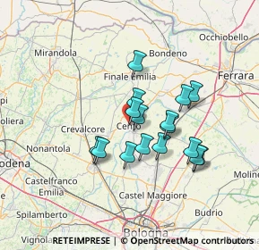 Mappa Viale Falzoni Gallerani, 44042 Cento FE, Italia (10.86813)