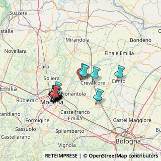 Mappa Via Maestra, 41017 Ravarino MO, Italia (13.0875)