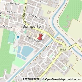 Mappa Via Giuseppe Verdi, 7, 41030 Bomporto MO, Italia, 41030 Bomporto, Modena (Emilia Romagna)