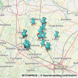 Mappa Via Dante Alighieri, 41017 Ravarino MO, Italia (11.709)