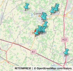 Mappa Via Vedegara, 42018 San Martino In Rio RE, Italia (3.56583)