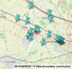 Mappa Via De Chirico, 42124 Reggio nell'Emilia RE, Italia (1.854)