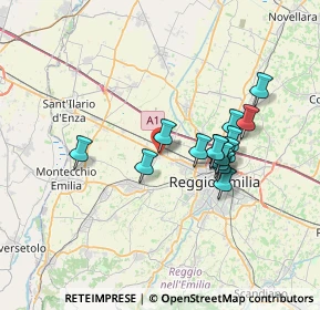 Mappa Via De Chirico, 42124 Reggio nell'Emilia RE, Italia (5.97733)