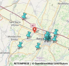 Mappa Via De Chirico, 42124 Reggio nell'Emilia RE, Italia (7.4)