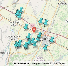 Mappa Via De Chirico, 42124 Reggio nell'Emilia RE, Italia (7.856)