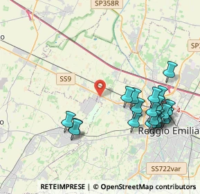 Mappa Via De Chirico, 42124 Reggio nell'Emilia RE, Italia (4.389)