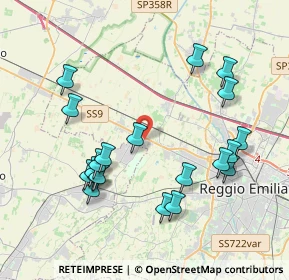 Mappa Via De Chirico, 42124 Reggio nell'Emilia RE, Italia (4.2035)