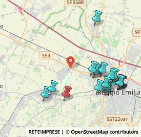 Mappa Via De Chirico, 42124 Reggio nell'Emilia RE, Italia (4.544)