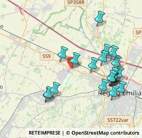 Mappa Via De Chirico, 42124 Reggio nell'Emilia RE, Italia (4.175)