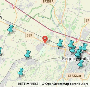 Mappa Via De Chirico, 42124 Reggio nell'Emilia RE, Italia (6.268)