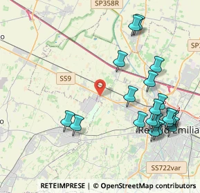 Mappa Via De Chirico, 42124 Reggio nell'Emilia RE, Italia (4.69632)