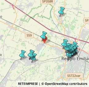 Mappa Via De Chirico, 42124 Reggio nell'Emilia RE, Italia (4.5405)