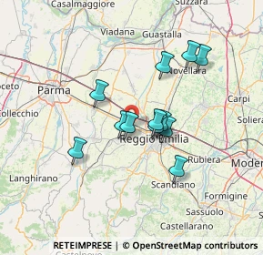 Mappa Via De Chirico, 42124 Reggio nell'Emilia RE, Italia (10.83667)