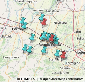 Mappa Via De Chirico, 42124 Reggio nell'Emilia RE, Italia (10.85053)