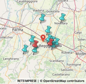 Mappa Via De Chirico, 42124 Reggio nell'Emilia RE, Italia (9.50462)