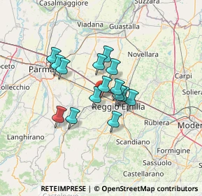 Mappa Via De Chirico, 42124 Reggio nell'Emilia RE, Italia (9.46867)