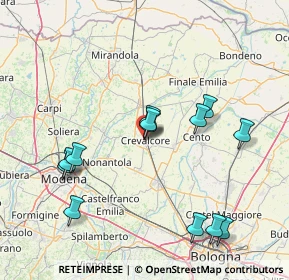 Mappa Viale Guglielmo Marconi, 40014 Crevalcore BO, Italia (15.94769)