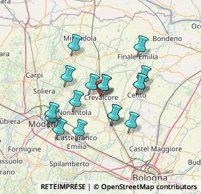 Mappa Viale Giovanni Amendola, 40014 Crevalcore BO, Italia (11.77118)