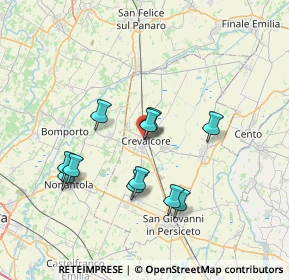 Mappa Viale Amendola, 40014 Crevalcore BO, Italia (6.73182)