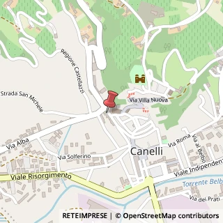 Mappa Via Giovanni Battista Giuliani, 29, 14053 Canelli, Asti (Piemonte)