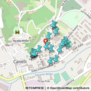 Mappa Via Amilcare Soria, 14053 Canelli AT, Italia (0.191)