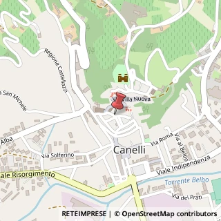 Mappa Via Fratelli Cairoli, 1, 14053 Canelli, Asti (Piemonte)