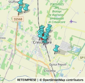 Mappa Via 25 Aprile, 40014 Crevalcore BO, Italia (1.29)