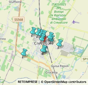 Mappa Via 25 Aprile, 40014 Crevalcore BO, Italia (0.91818)