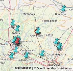 Mappa Via 25 Aprile, 40014 Crevalcore BO, Italia (18.662)