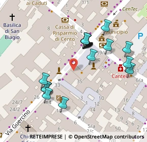 Mappa Corso del Guercino, 44042 Cento FE, Italia (0.0585)