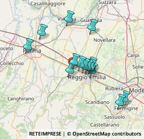 Mappa Via Vico Gian Battista, 42124 Reggio nell'Emilia RE, Italia (12.29786)