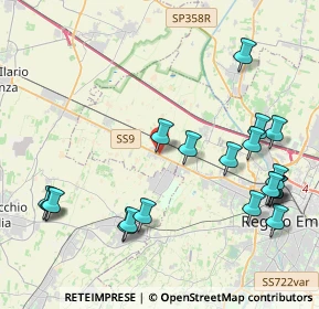 Mappa Via Vico Gian Battista, 42124 Reggio nell'Emilia RE, Italia (4.996)