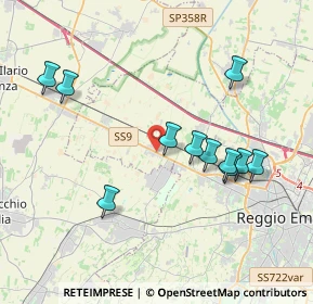 Mappa Via Vico Gian Battista, 42124 Reggio nell'Emilia RE, Italia (3.85364)