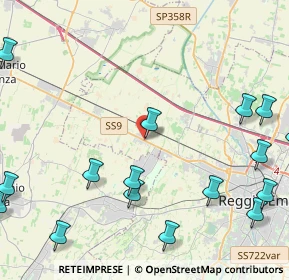Mappa Via Vico Gian Battista, 42124 Reggio nell'Emilia RE, Italia (6.687)