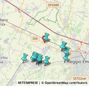 Mappa Via Vico Gian Battista, 42124 Reggio nell'Emilia RE, Italia (3.84133)