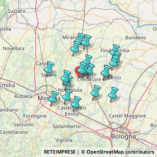 Mappa Via Salvo D'Acquisto, 41017 Ravarino MO, Italia (11.078)