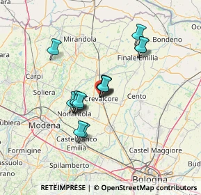 Mappa Via Giacomo Matteotti, 40014 Crevalcore BO, Italia (10.24938)