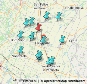 Mappa 40014 Crevalcore BO, Italia (7.00467)